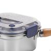 Мини Фритюрница Кастрюля Контейнеры для хранения продуктов Многофункциональная Сковорода с корзиной Квадратная Кулинария