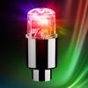 2PCS Bicycle Tire Valve Cap LED Lights Colorful Flash Lamps Auto Car Motorcycle Tire Air Valve Wheel Light Bike Accessories