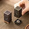 Square Vertical Incense Burner Small Alloy Incense Holder Indoor Aromatherapy Home Ornament Chinese Incense Burners