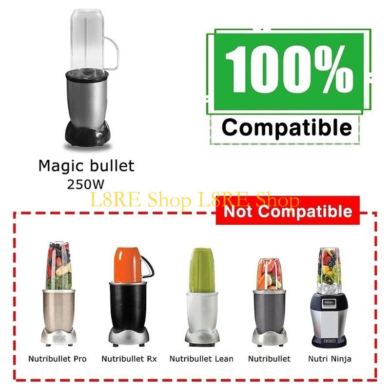 Лезвие для блендера L8RE, стаканы для соковыжималки, пластиковый материал для серии Magic 250W MB1001