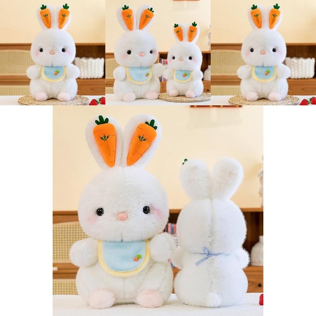 Cute Rabbit Plush Toy Soft Bunny Doll Children's Comforting White Rabbit Birthday Gift Wholesale