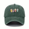 Fun printed baseball cap for men and women, adjustable for parties, festivals, and event themes, duckbill cap