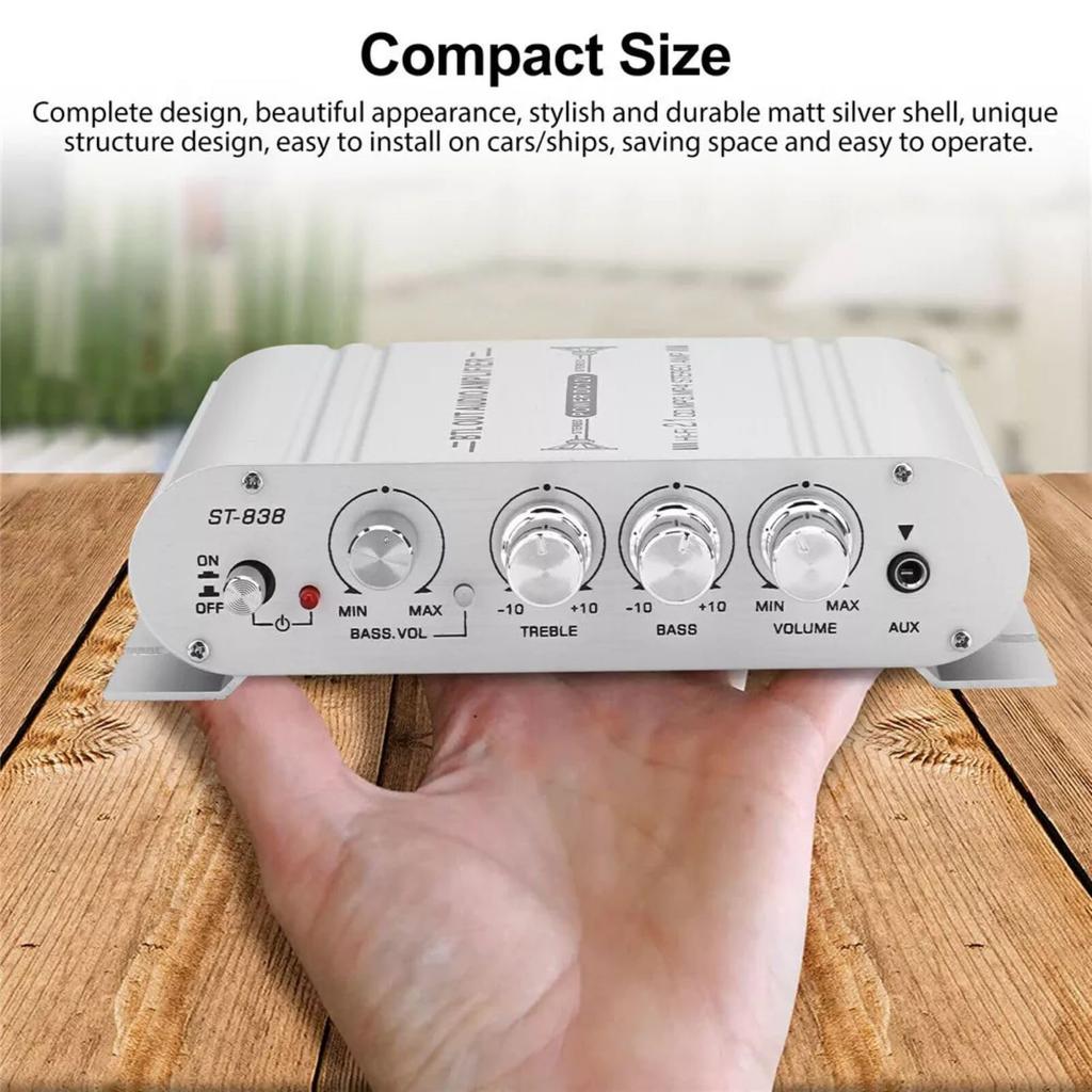 HiFi стерео мини усилитель мощности RMS канал цифровой аудио усилитель мощности 20 Втx2+40 Вт 2.1