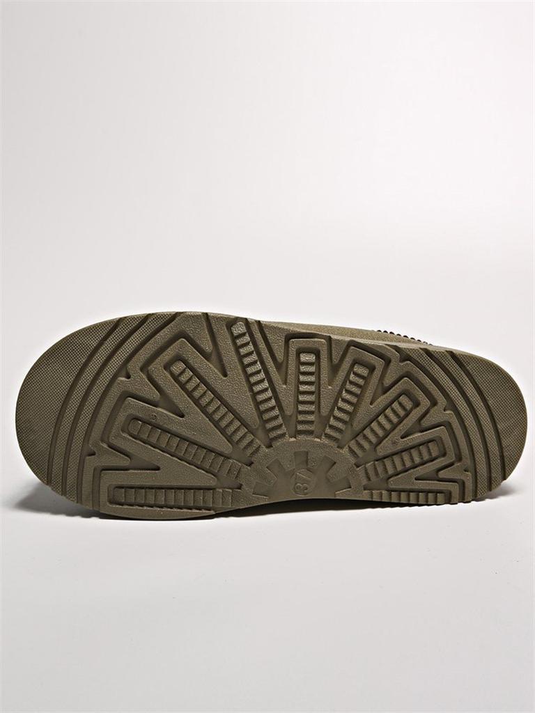 Хлопковые женские зимние новые импортные торговые тапочки большого размера с толстой подошвой без каблука Bao Head теплые пушистые повседневные женские полутапочки