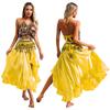 3 шт./компл. Женская восточная танцевальная одежда женская профессиональная латинская юбка для танца живота испанские/мексиканские танцевальные костюмы для выступлений
