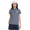 Short Sleeve Polo Shirt Quick Striped Golf C25134205 L [Callaway] Women's (Sweat Wicking, Drying, Pattern) / / 1120_Navy