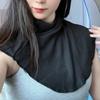 Women Fake Collar Solid Color Easy To Wash Comfortable False Collar Thickened Soft Scarf Collar Versatile Clothing Accessory