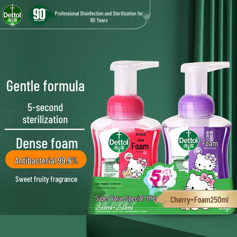 Dettol Foaming Anti-Bacterial Hand Wash, Grapefruit Scent
