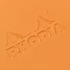 Rhodia Ежедневник формата А5, издание 2026 года, с месячным дневником A5 x с ПВХ Rhodia cf117385cv для блоков, "Месячный" (14.8 21см) Базовый" чехол, Оранжевый,