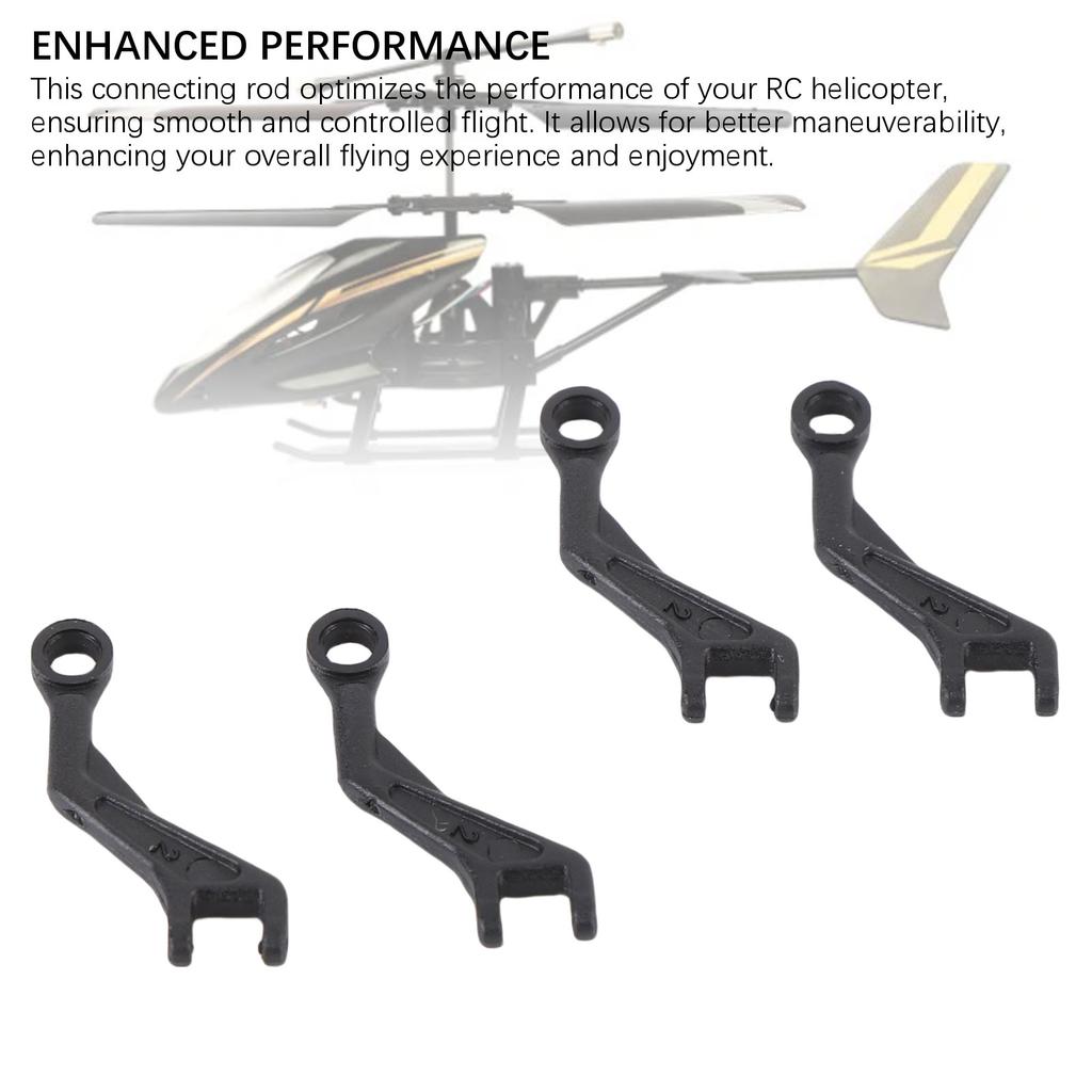 4PCS RC Helicopter Connecting Rod Set Plastic Replacement Parts Linkage Rods for Wltoys K124 K170