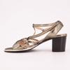 Women's Lirao Iridescent Gold 6cm Heeled Sandals LES TROPEZIENNES PAR M.BELARBI