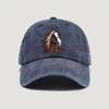 Retro-style Washed Baseball Cap Strap, Brown Horse, Light and Hand-washable, Available In Multiple Colors for Both Men and Women