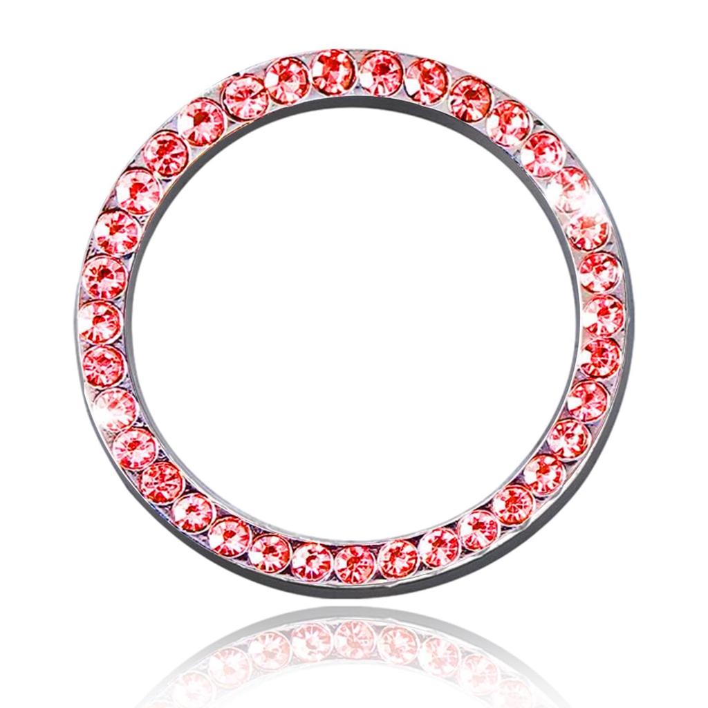 Крышка кнопки старт-стоп - Декоративное кольцо кнопки запуска автомобиля Автомобильный ручной работы с бриллиантами