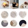 5Pcs Cotton Braid Coaster Bohemia Style Handmade Macrame Cup Cushion Placemats For Table Non-slip Cup Mat Placemat