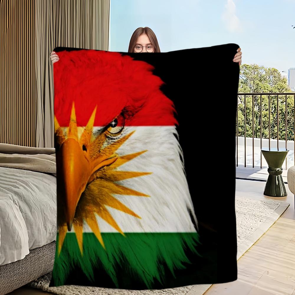 K-KurdistanS Printed Comfortable And Soft Sofa Living Room Bedroom Plush Blanket Suitable For Home Travel And Gifts