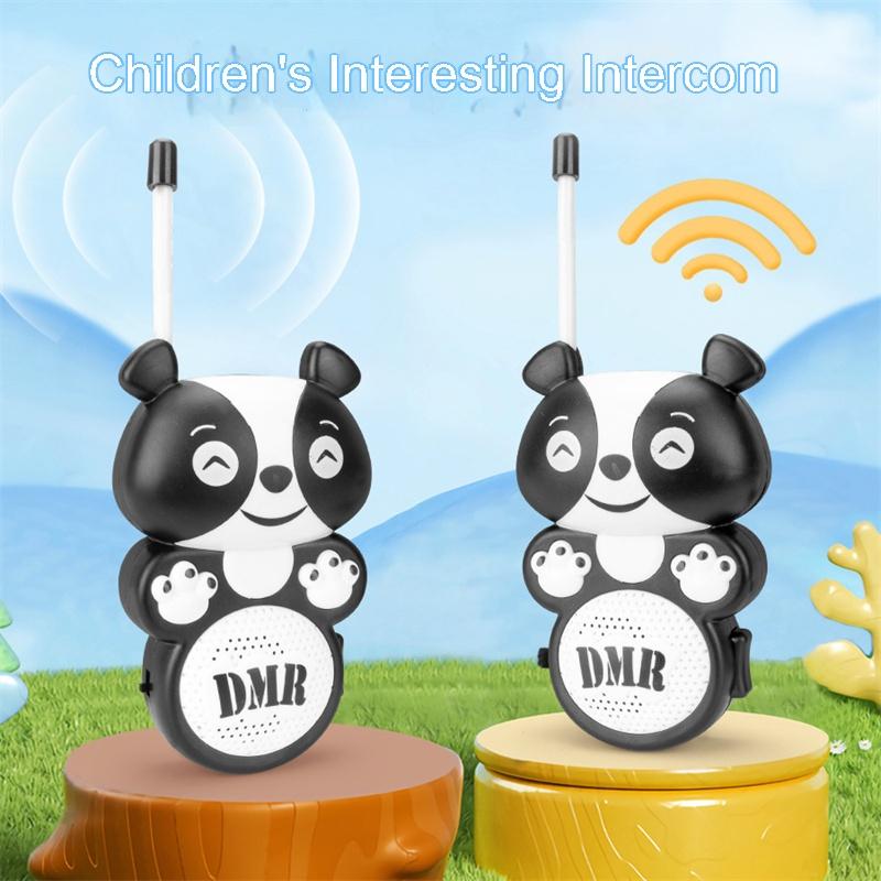 Милая детская рация с пандой, игрушка для дома и улицы, интерактивная беспроводная электрическая игрушка для родителей и детей, портативная рация