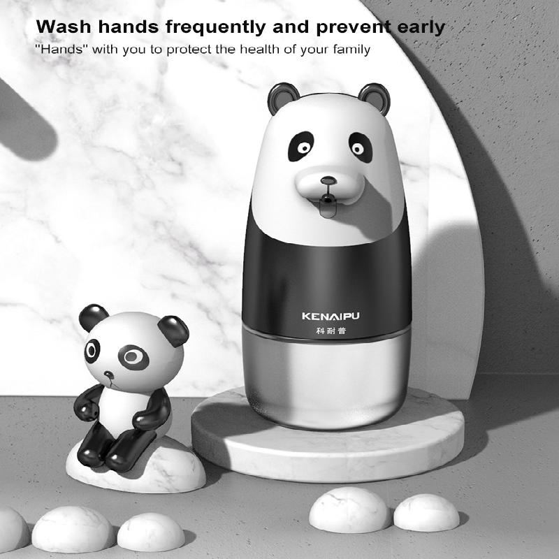 Автоматический дозатор жидкого мыла с зарядкой через USB, 280 мл, бесконтактный датчик, инфракрасный индукционный диспенсер для ванной комнаты, пенопластовая ручная мойка Panda
