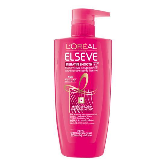 L'OREAL Кондиционер для разглаживания волос Paris Keratin 410 мл (Уход за повреждениями)