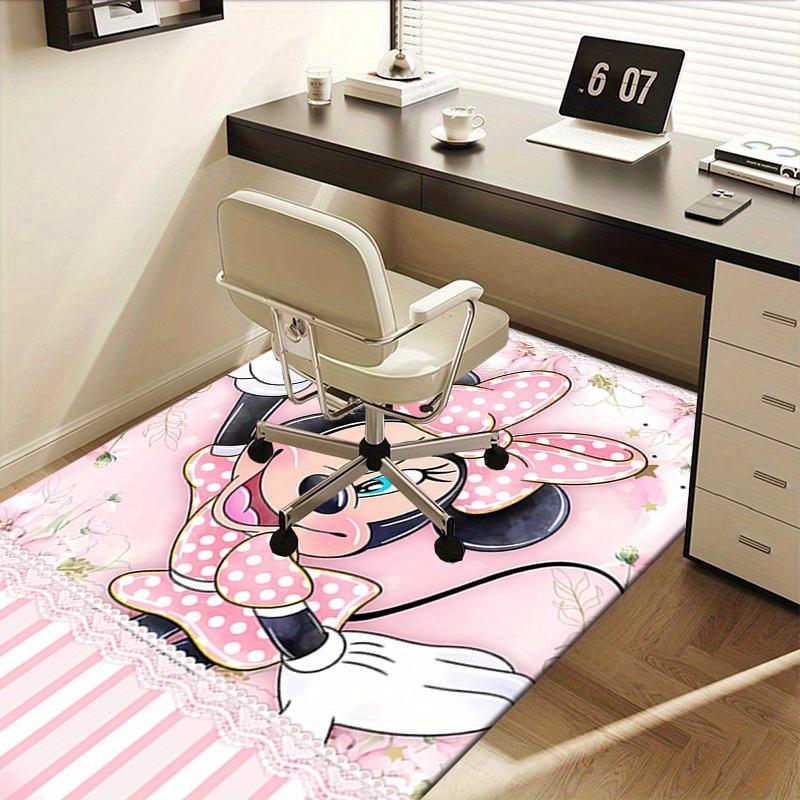 Office Carpet, Desk Mat, Gift for Home Decor, Cute Minnie Mouse Design, Soft and Warm Floor Covering, Ideal for Room or Decorationa103