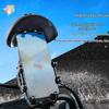 Motorcycle/Bicycle Waterproof Shockproof Phone Holder with Sunshade for Navigation