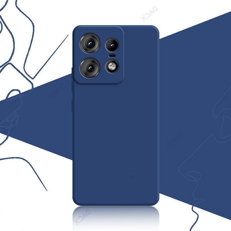 Чехлы для мобильных телефонов Motorola Edge 50 Pro Moto Edge50Pro 5G 6,7" Мягкие роскошные квадратные жидкие силиконовые задние крышки Armor