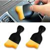 2PCS Car Interior Detailing Brush, Auto Soft Bristles Dust Brush Curved Brushes, Automotive Interior Cleaning Tool for Cleaning Panels Scratch Free