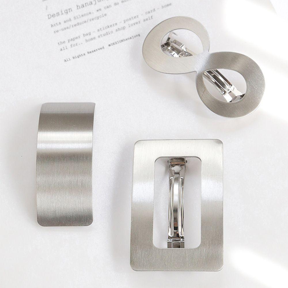 Корейская Мода Металлический Держатель Геометрическая Заколка Зажимы для Хвоста Заколки Аксессуары для Волос Заколки