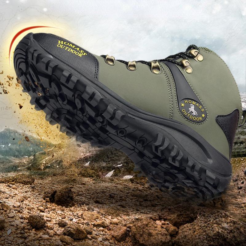 Men's Hiking Boots Warm Waterproof Boots Outdoor Sports Shoes Winter Snow Boots for Men