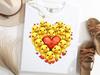Duck Heart Shirt, Cute Duck Valentines Day Tee, Bird Lover Gift