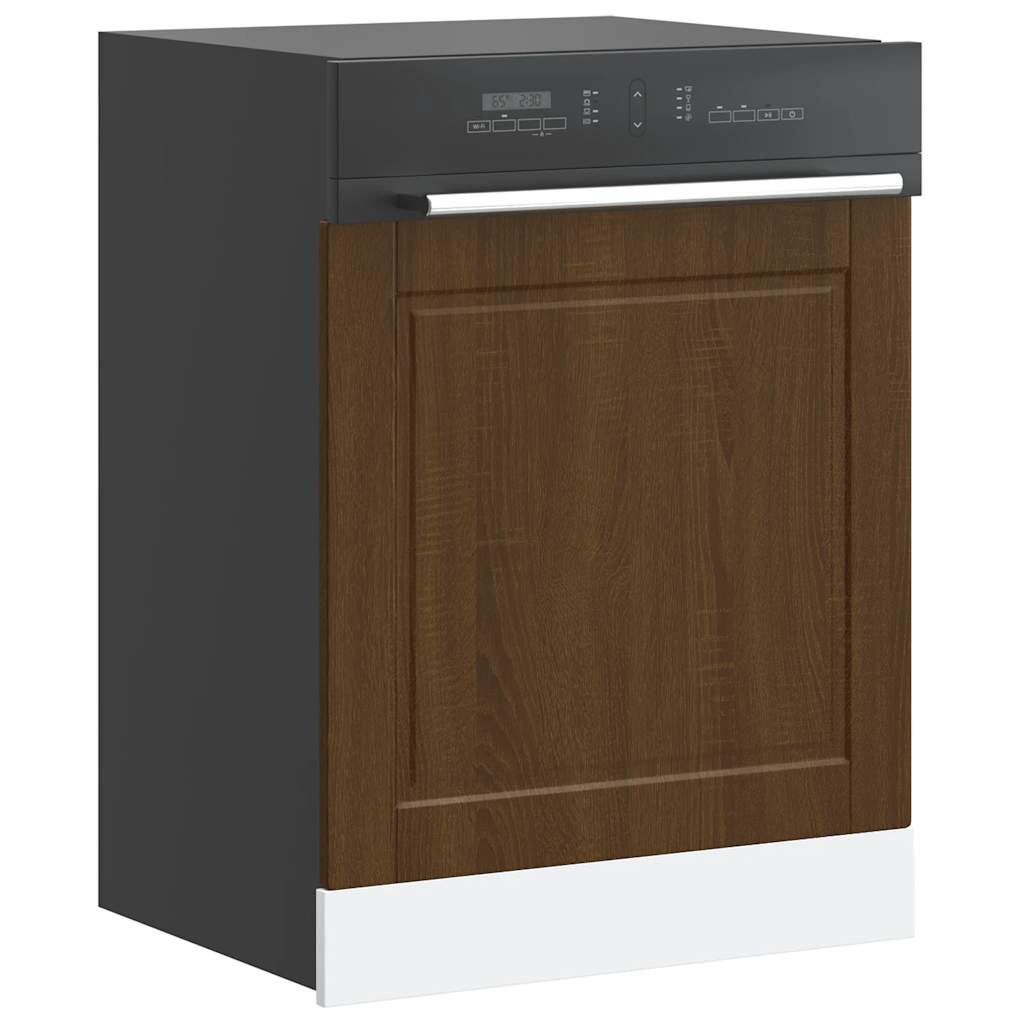 Dishwasher Panel Porto Brown Oak Effect 60 x 1.5 x 57 cm