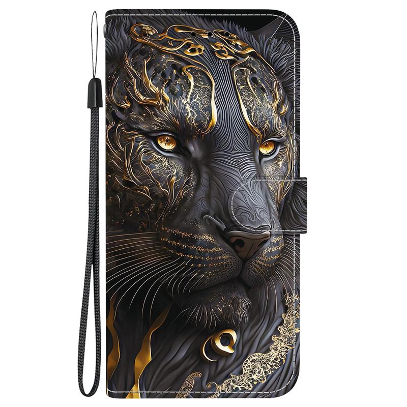 Animal Case Lion Panda Leather Phone Cover For Huawei Honor 200 Smart Lite Pro 5G Wallet Flip Coque Card Magnetic Protect Cases