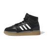 Adidas Originals Drop Step Synthetic Leather Comfortable Fashion Shock Absorbing Durable High Top Kids Skate Shoes Kids Skate Shoes Black IG1479