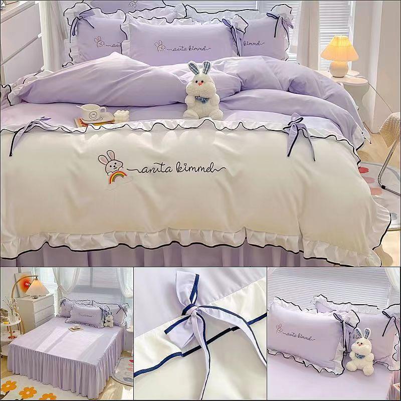 Зимний комплект постельного белья из четырех предметов из высококачественного утолщенного хлопка