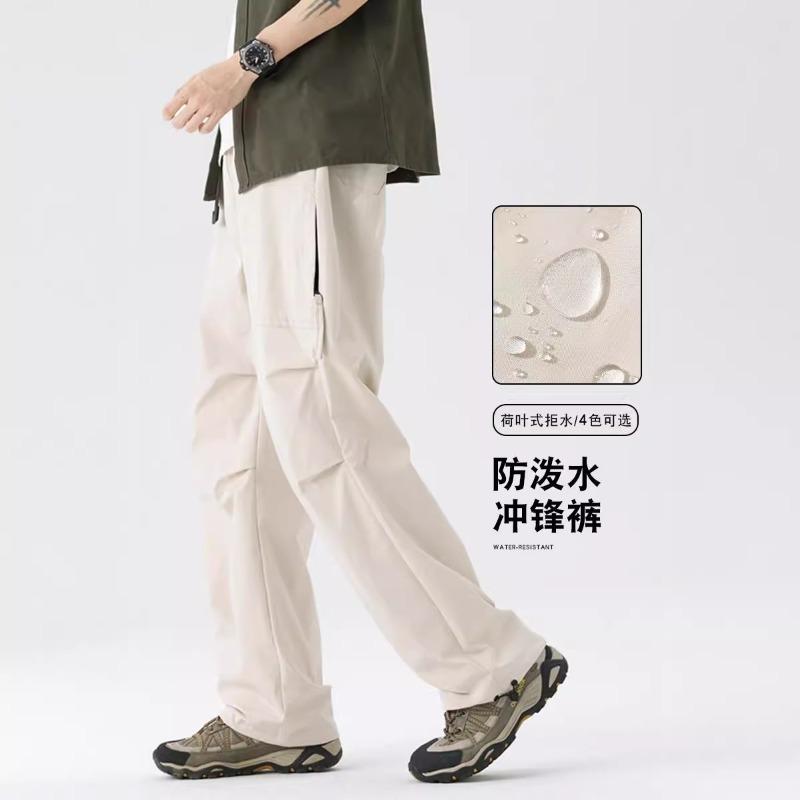 Мужской армейско-зеленый парашютный комбинезон, весенне-осенний, водонепроницаемый и ветрозащитный, свободный, повседневный, альпинистский, зарядные брюки