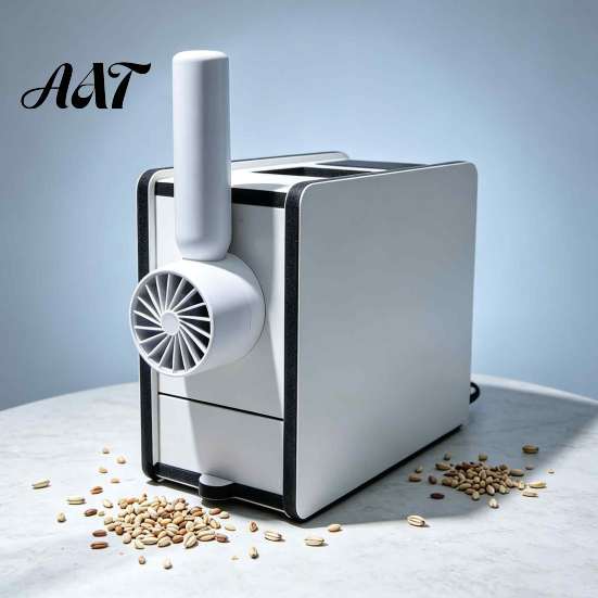 One Touch Bird Food Processor Rechargeable Birdseed Shell Separator, Electric Husk Remover with Adjustable Wind Speed, Efficient Shelling