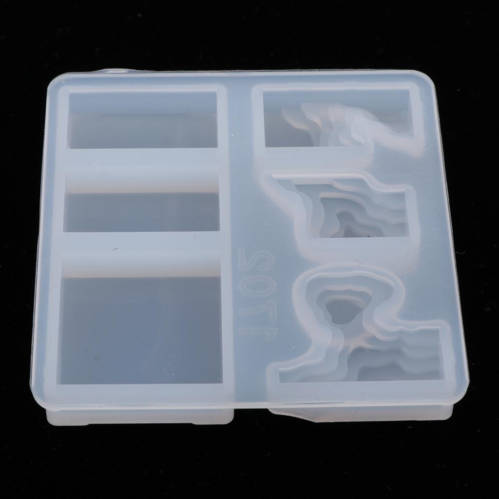 Island Mold Silicone Ornament Moulds Jewelry Pendant Making Candle Crafts