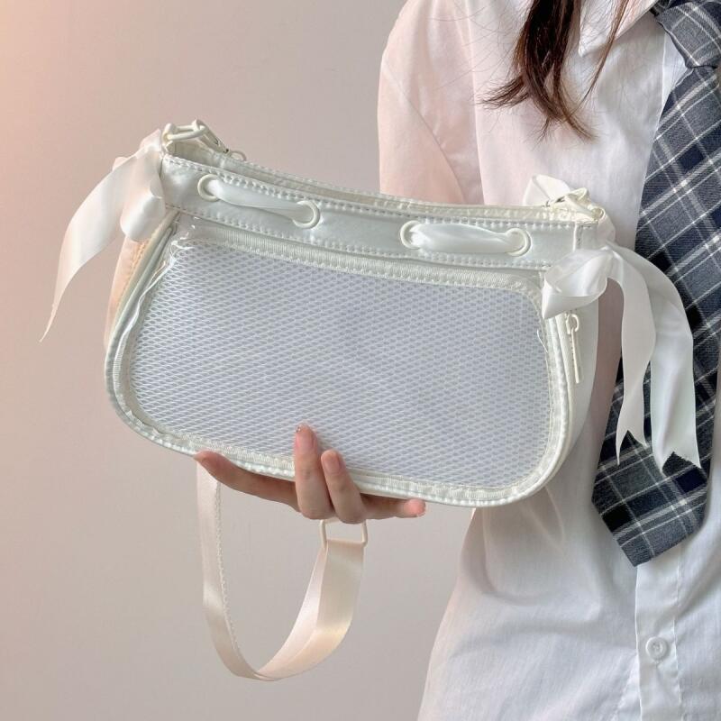 Новая модная женская сумка через плечо, минималистичная сумка для отдыха, прозрачная маленькая квадратная сумка для отдыха, универсальная портативная сумка через плечо