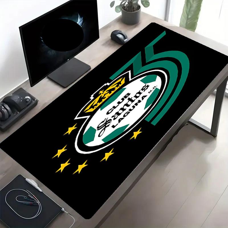 Коврик для мыши с принтом Club Santos Laguna, противоскользящий коврик для настольного компьютера и клавиатуры, для ПК, ноутбука, игр, работы, повседневного использования, классный подарок-сюрприз на фестиваль