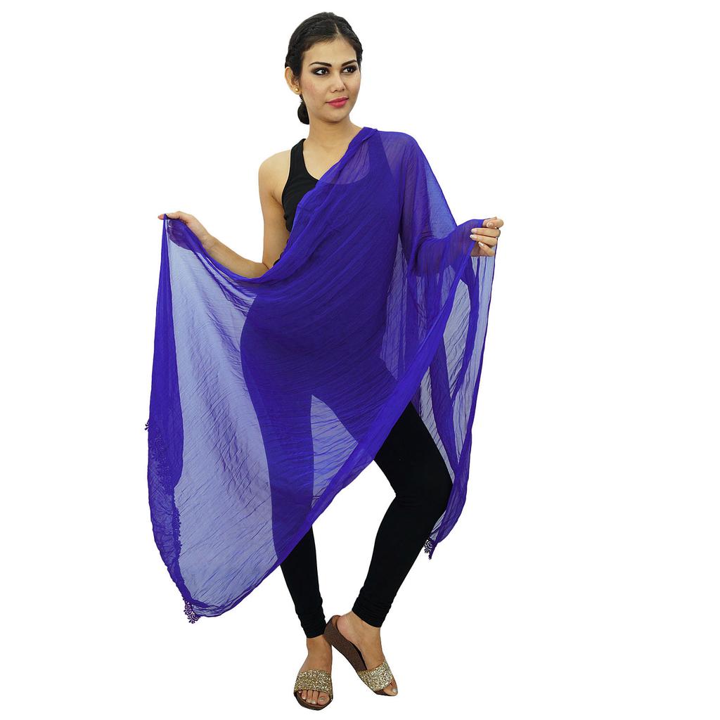 Шарфы из смеси шифона Dupatta Woman Chunni Indian Stole Throw Sarongs Wraps