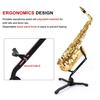 Alto Tenor Saxophone Stand Display Instrument Accessories Metal Material Triangle Base Design