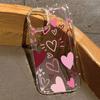 Мягкий чехол-сердечко для iPhone 16 15 14 17 Air Pro Max 16E 13 12 Mini 11 XS X XR 7 8 Plus Прозрачный ударопрочный чехол