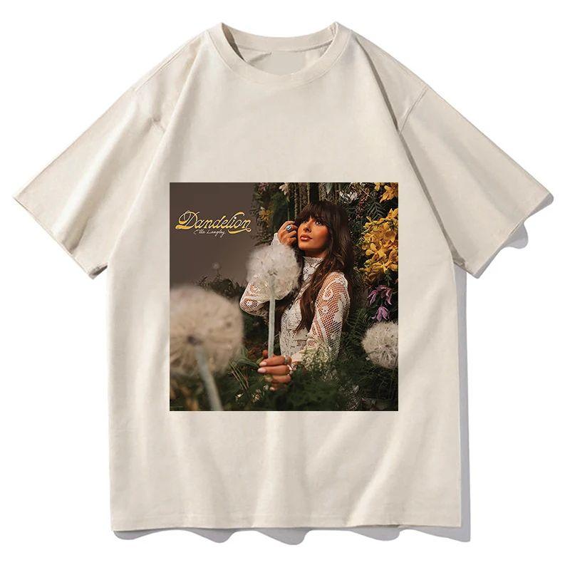 Summer Y2k Clothing Ella Langley Loving Life Again Tour 2026 Album Tshirts Fashion Round Neck Short Sleeved Casual Loose Tee