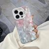 Элегантный розовый чехол с цветочным принтом для iPhone 17e Air 17 16e 16 Plus 15 Pro Max 14 13 12 11 Ударопрочный Защитный Прочный Крутой Чехол