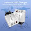 USB-зарядное устройство для путешествий, стандарт ЕС и США, быстрая зарядка QC3.0+PD (5В/9В/12В)