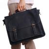 Genuine Leather Men's Briefcase Business Vintage Tote Computer Bag Men's Crazy Horse Leather Multifunctional Bag for Men