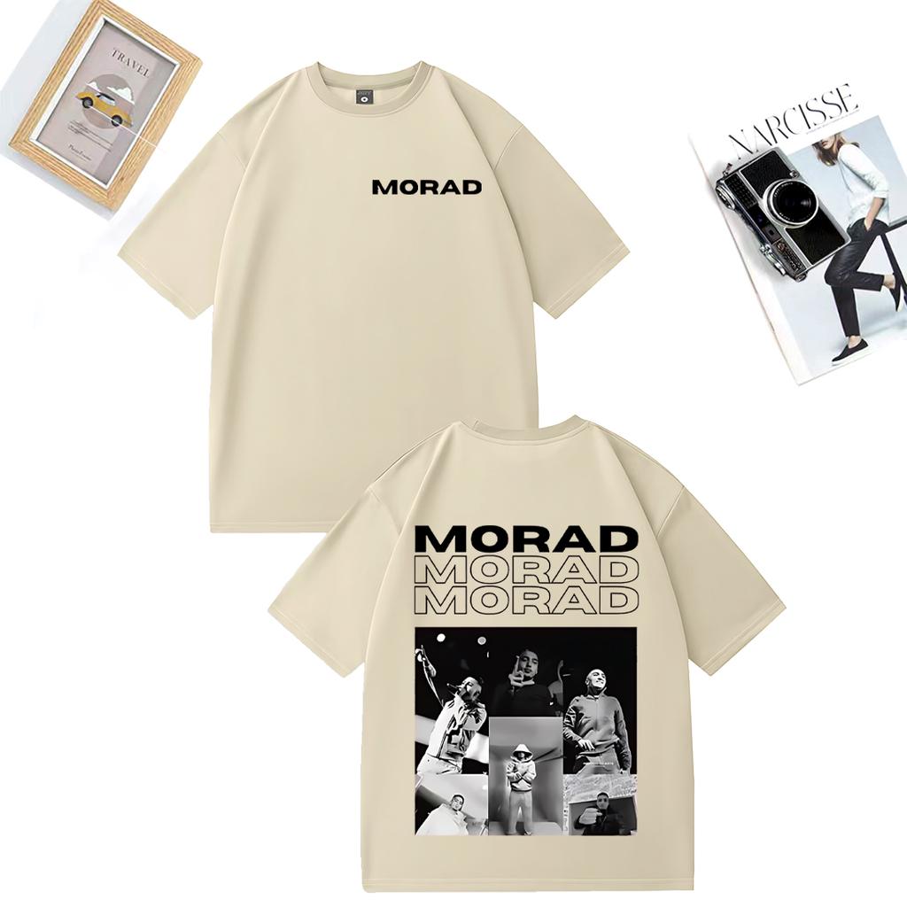 Rapper Morad MDLR Album Merch Fashion T Shirt Unisex WOMEN Clothing Casual Cotton Tshirt Hip Hop Short Sleeve Tshirts Streetwear