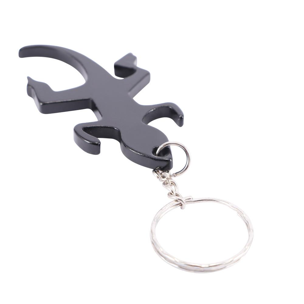 Novelty Creative Zinc Zinc Alloy Aluminum Lizard Shape Beer Corkscrew Openers Keys Ring Bottle Opener