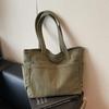 Lightweight Large Capacity Commuter Tote Bag Solid Color Shoulder Bag
