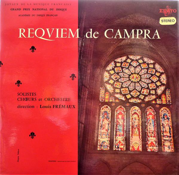 Виниловая пластинка LOUIS FREMAUX Campra Messe De Requiem STE50051 Erato Франция Классика Б/у