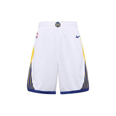 Шорты NBA Golden State Warriors Association Edition Swingman белые/желтые мужские уличные AV4971-100